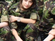 Studenta voluntară Aura Ion